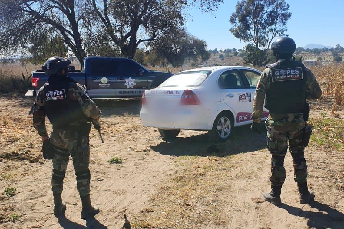 Recupera Policía de Huamantla vehículo con reporte de robo